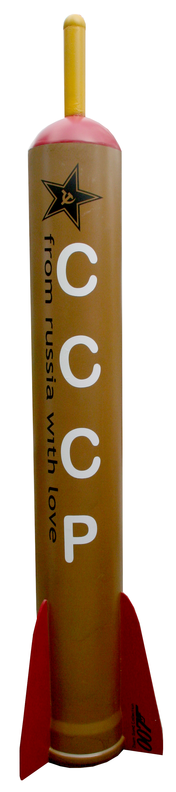 Deko- Requisite aus Agentenfilm "russian rocket" 2,80m, gold, 